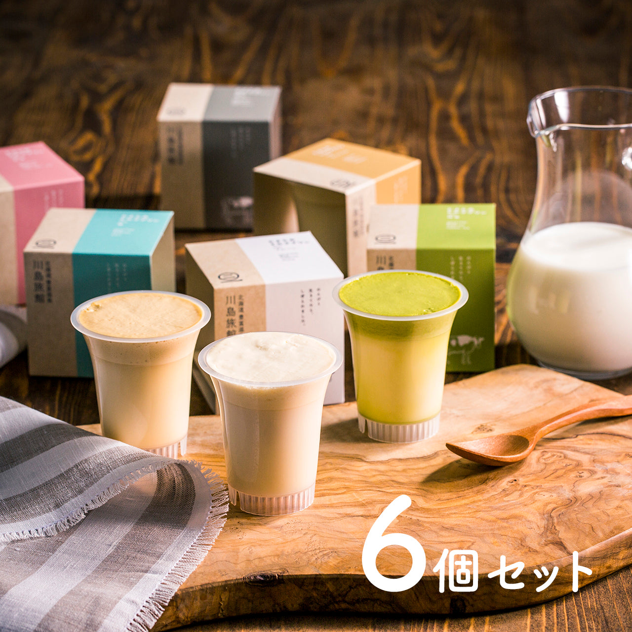 どんぐりチャーム　6個 ミルクティー 川島旅館】とよとみミルクプリン6種6個セット – チルドラボ